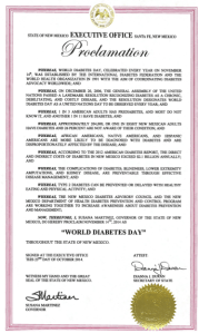 Diabetes Day Proclamation